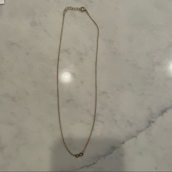 Gold infinity symbol chain necklace - Picture 2 of 4
